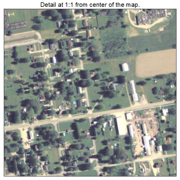 Wattsburg, Pennsylvania aerial imagery detail