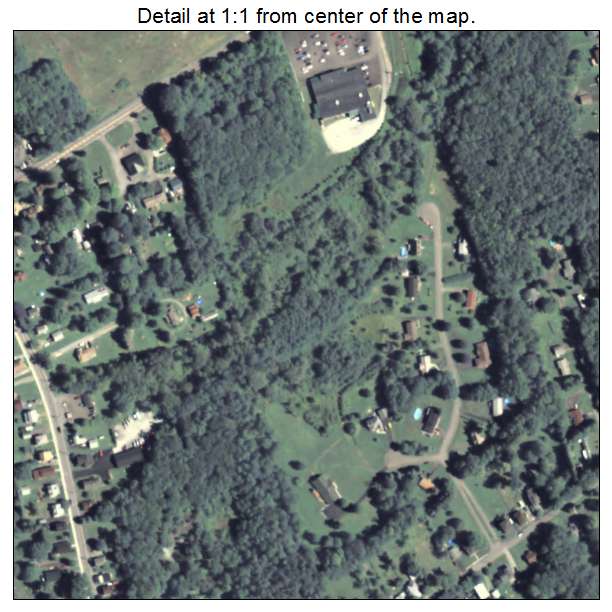 Waymart, Pennsylvania aerial imagery detail