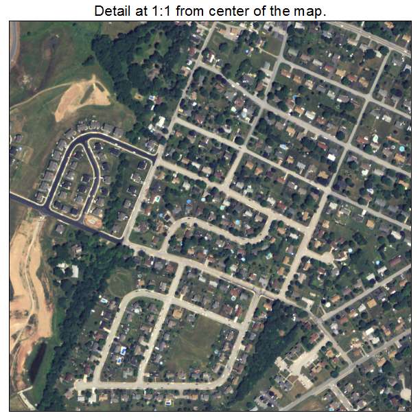 Weigelstown, Pennsylvania aerial imagery detail