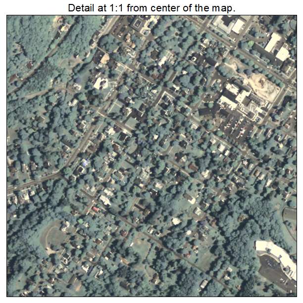 Wellsboro, Pennsylvania aerial imagery detail