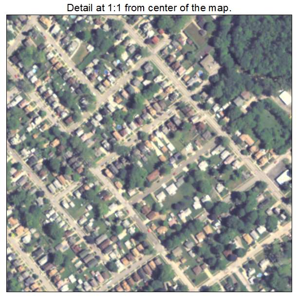 Wesleyville, Pennsylvania aerial imagery detail