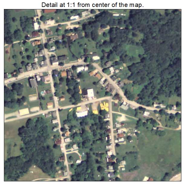 West Alexander, Pennsylvania aerial imagery detail