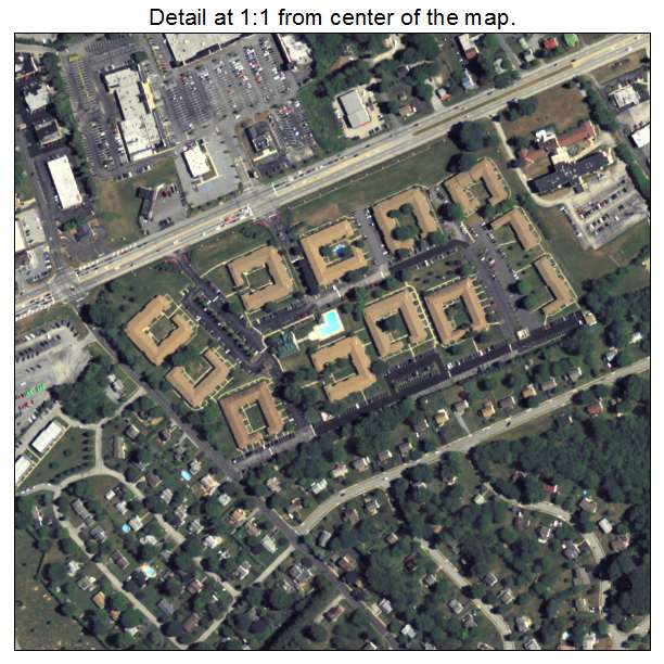 West Goshen, Pennsylvania aerial imagery detail
