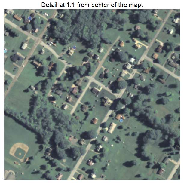 West Leechburg, Pennsylvania aerial imagery detail