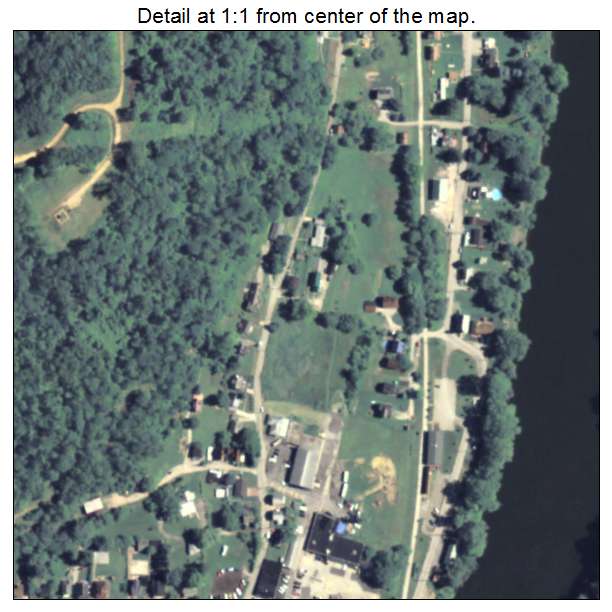 West Newton, Pennsylvania aerial imagery detail