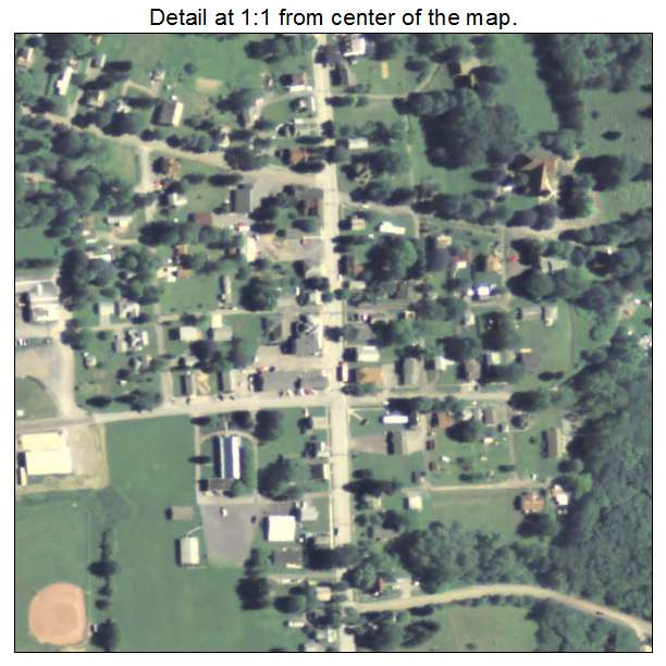 West Sunbury, Pennsylvania aerial imagery detail