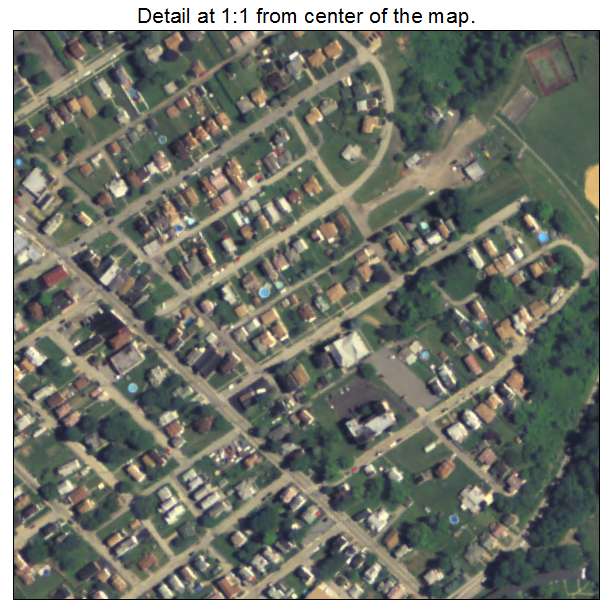 Whitaker, Pennsylvania aerial imagery detail