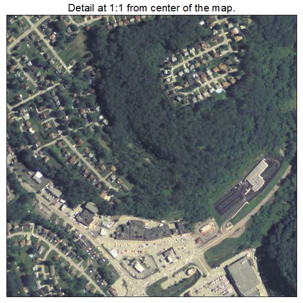 White Oak, Pennsylvania aerial imagery detail