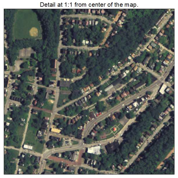 Wilkinsburg, Pennsylvania aerial imagery detail