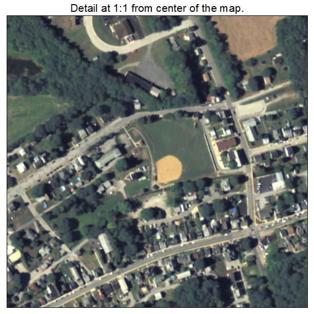 Windsor, Pennsylvania aerial imagery detail