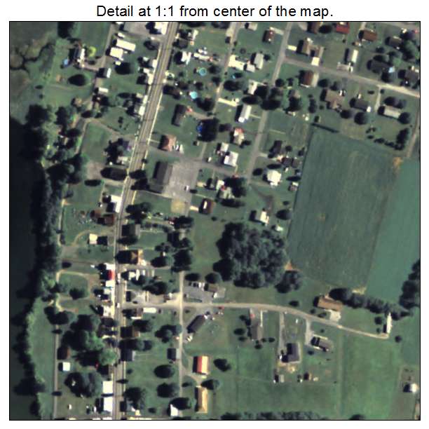 Woodbury, Pennsylvania aerial imagery detail