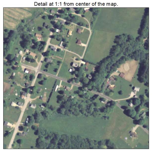 Woodcock, Pennsylvania aerial imagery detail