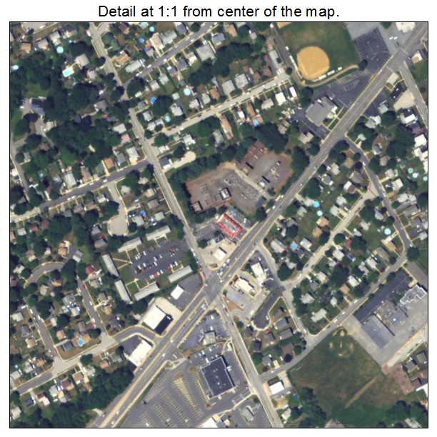 Woodlyn, Pennsylvania aerial imagery detail