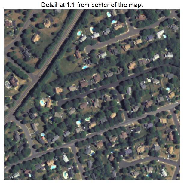 Woodside, Pennsylvania aerial imagery detail