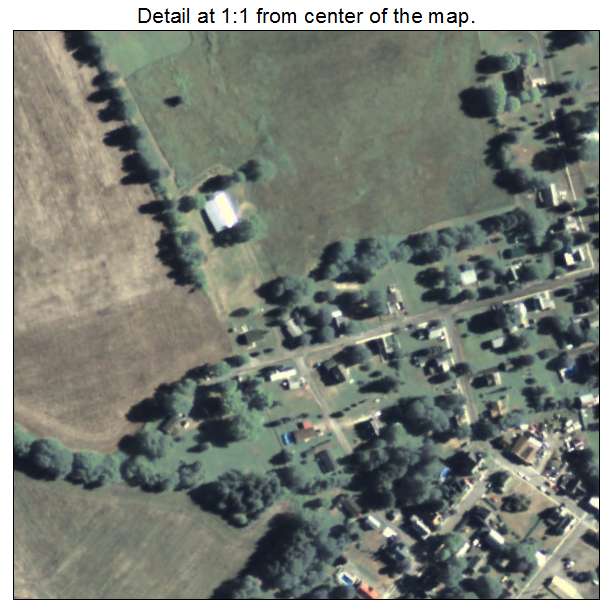 Wyalusing, Pennsylvania aerial imagery detail