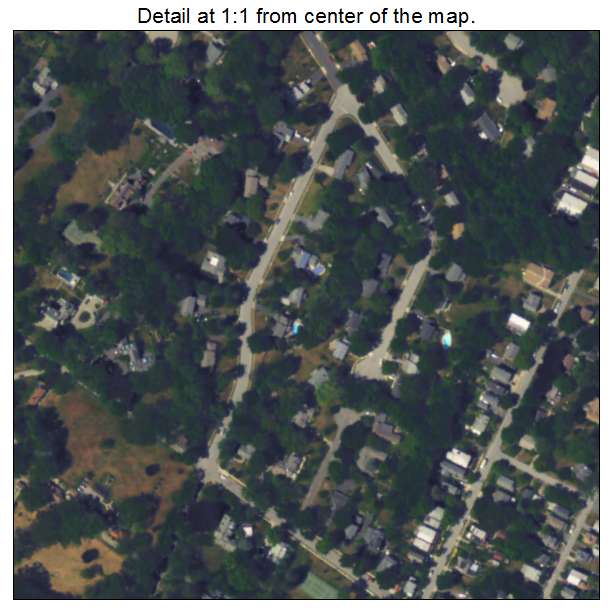 Wyndmoor, Pennsylvania aerial imagery detail