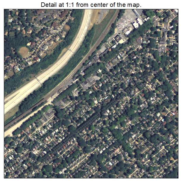 Wyomissing, Pennsylvania aerial imagery detail