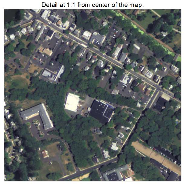 Yardley, Pennsylvania aerial imagery detail