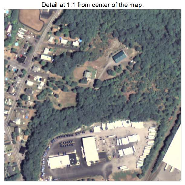 Yatesville, Pennsylvania aerial imagery detail