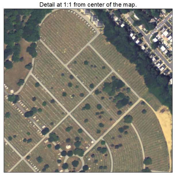Yeadon, Pennsylvania aerial imagery detail