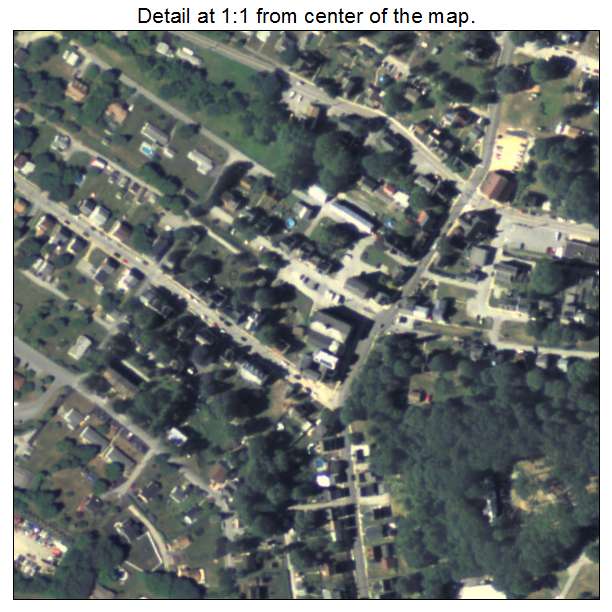 Yoe, Pennsylvania aerial imagery detail