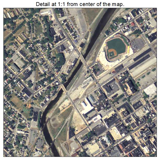 York, Pennsylvania aerial imagery detail
