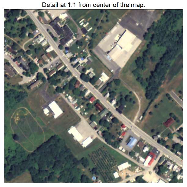 York Springs, Pennsylvania aerial imagery detail