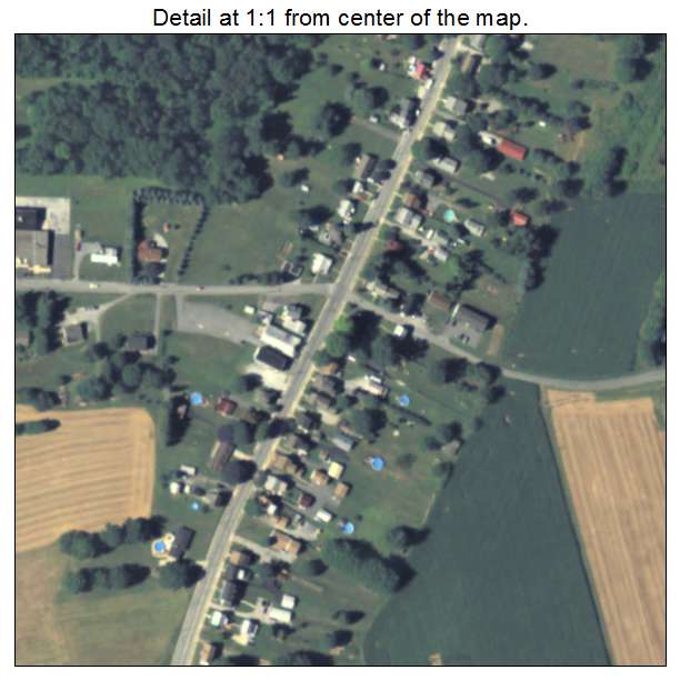 Yorkana, Pennsylvania aerial imagery detail