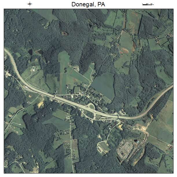 Donegal, PA air photo map