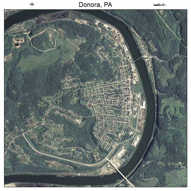 Donora, PA air photo map