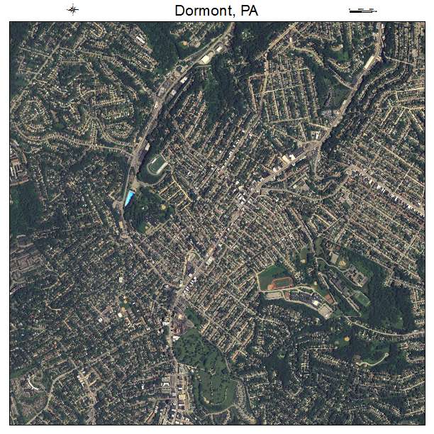 Dormont, PA air photo map