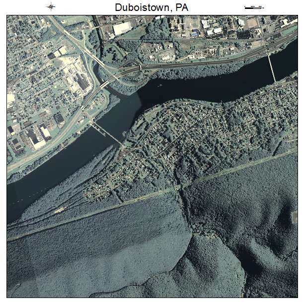 Duboistown, PA air photo map