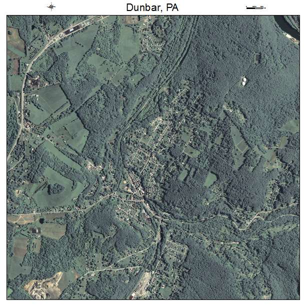 Dunbar, PA air photo map