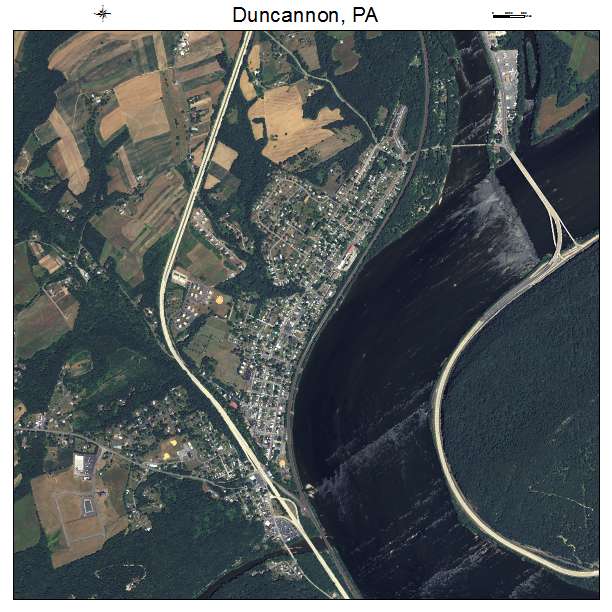 Duncannon, PA air photo map