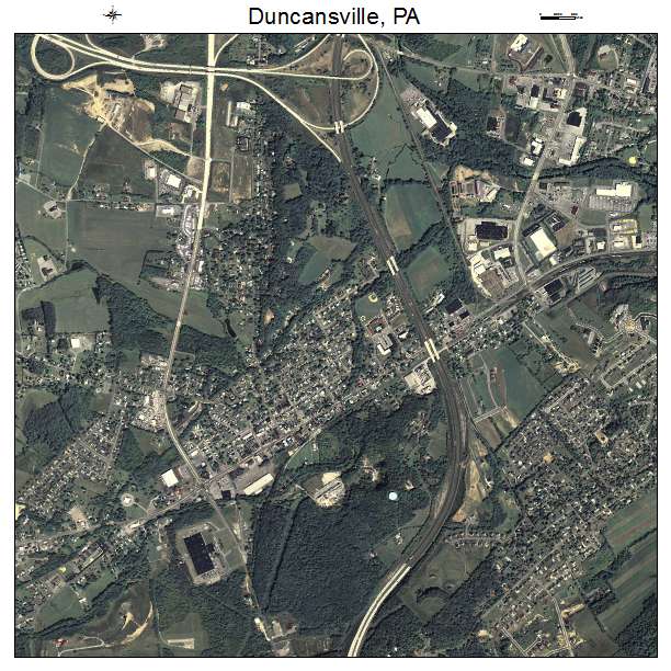 Duncansville, PA air photo map