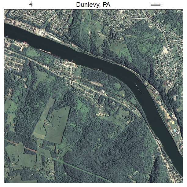 Dunlevy, PA air photo map