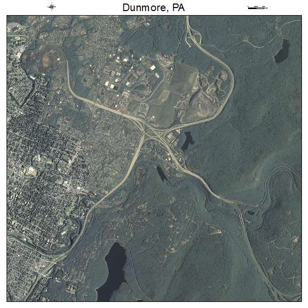 Dunmore, PA air photo map