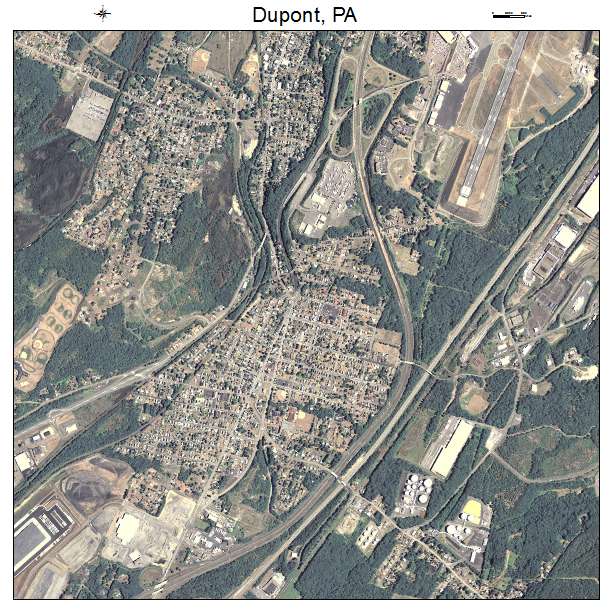 Dupont, PA air photo map