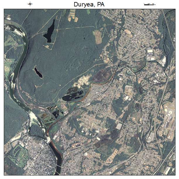 Duryea, PA air photo map