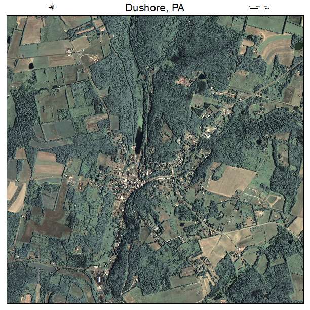 Dushore, PA air photo map