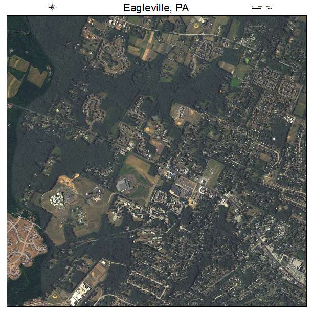 Eagleville, PA air photo map