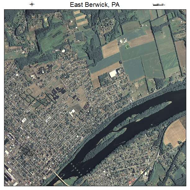 East Berwick, PA air photo map