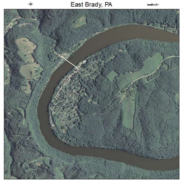 East Brady, PA air photo map