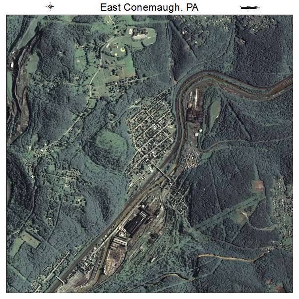 East Conemaugh, PA air photo map