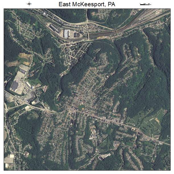East McKeesport, PA air photo map