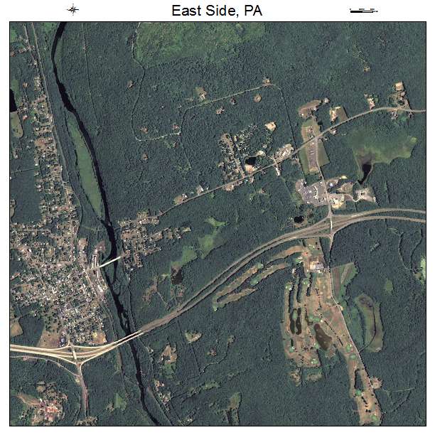 East Side, PA air photo map