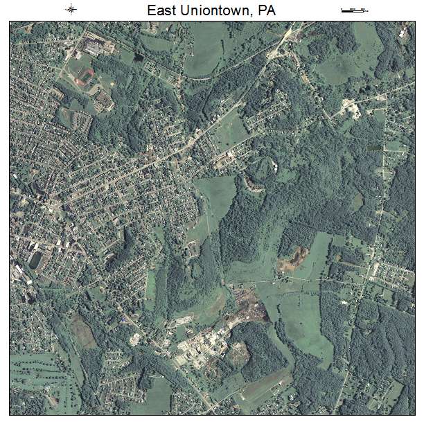 East Uniontown, PA air photo map