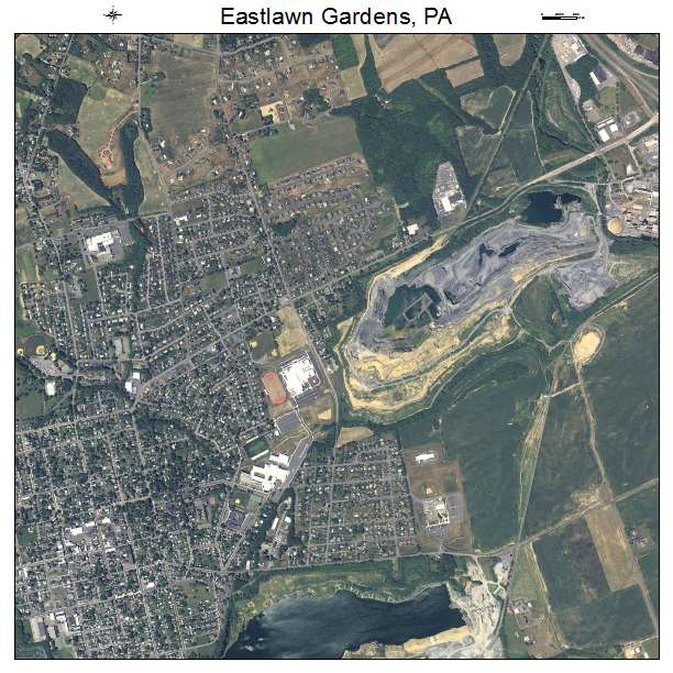 Eastlawn Gardens, PA air photo map