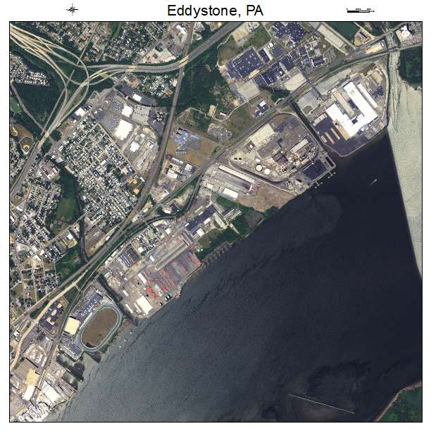 Eddystone, PA air photo map