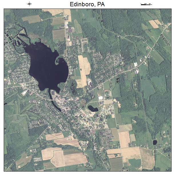 Edinboro, PA air photo map